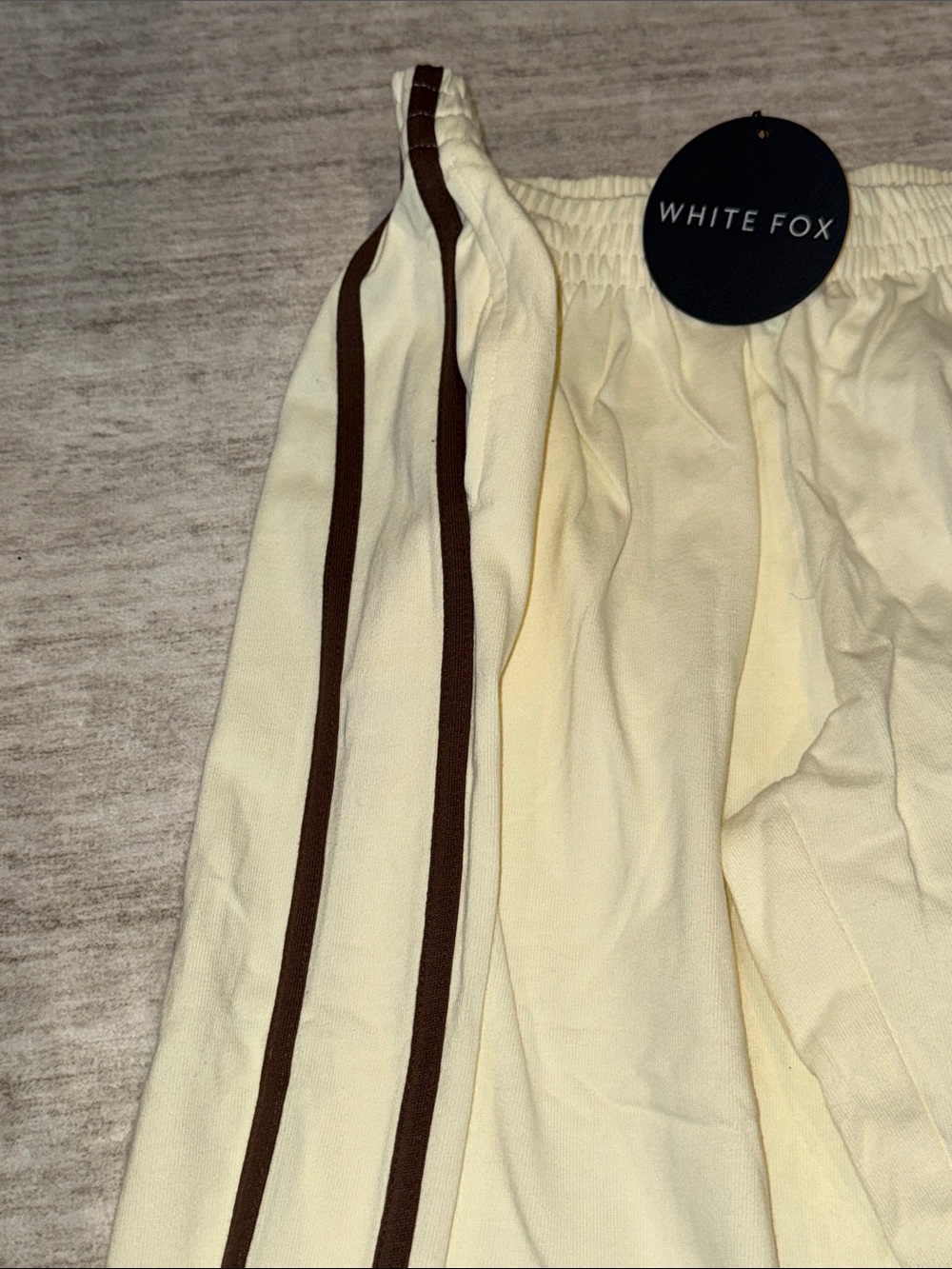 NWT White Fox Make Me Promises Pants Cream womens medium - Picture 8 of 14